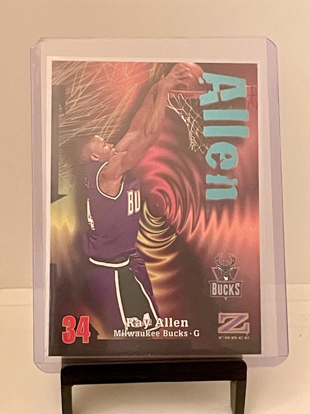 Ray Allen 1997-98 Skybox Z-Force Milwaukee Bucks